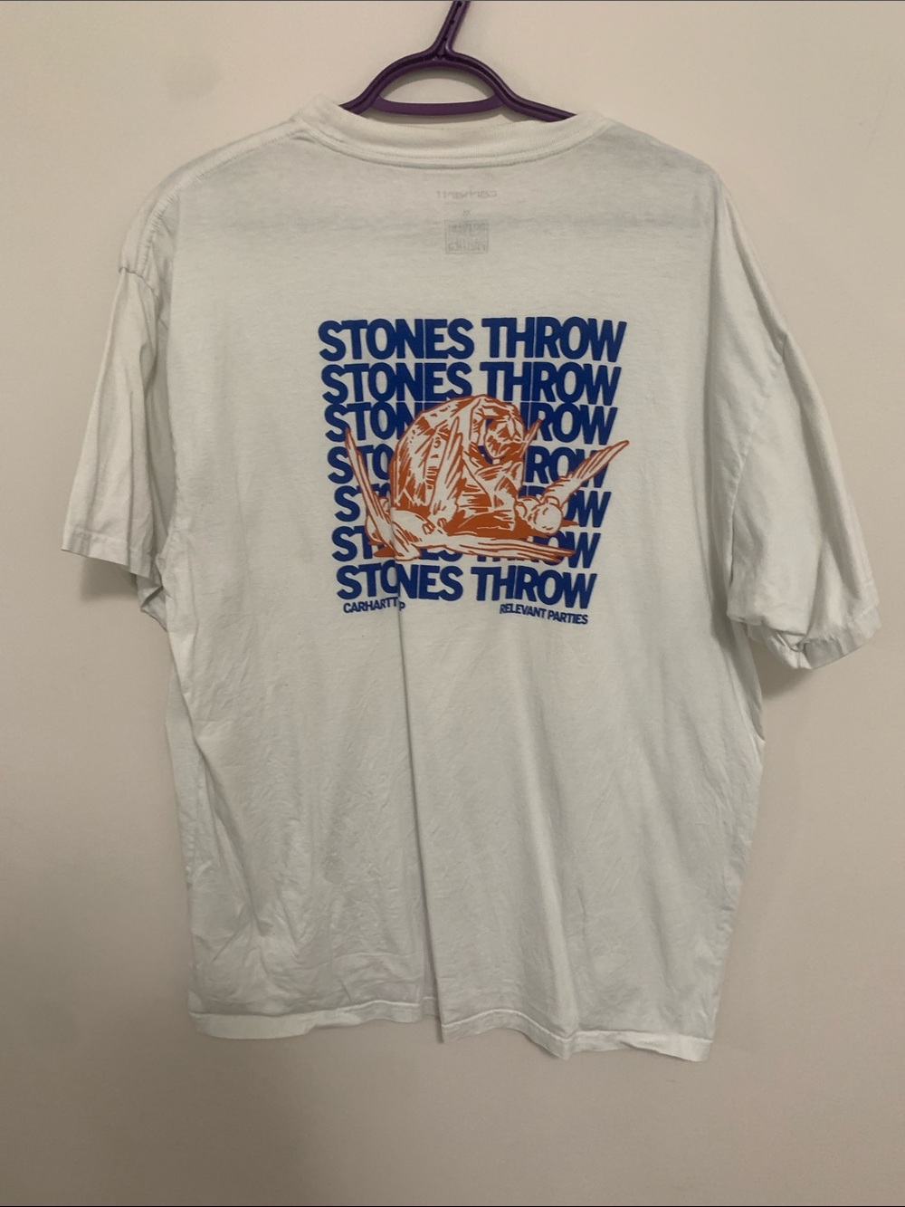Carhartt x Relevant Parties White Short Sleeve Tee - Picture 3 of 5